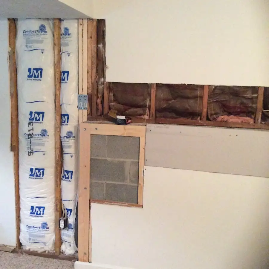 Wall insulation replacement during Odor Removal & Deodorization in Providence